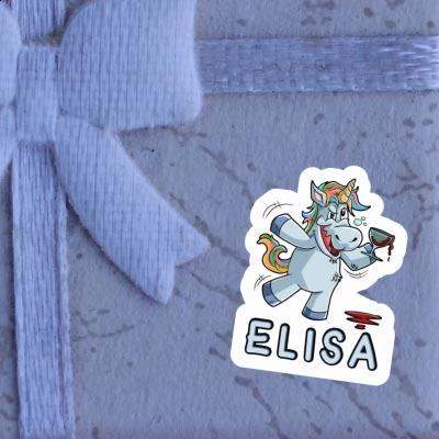 Elisa Sticker Unicorn Laptop Image