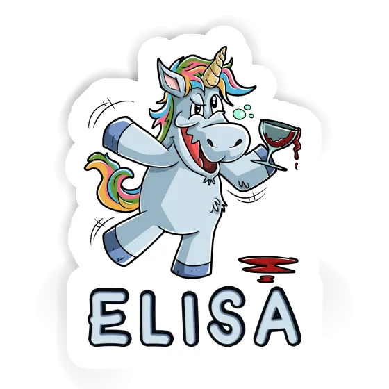 Elisa Sticker Unicorn Laptop Image