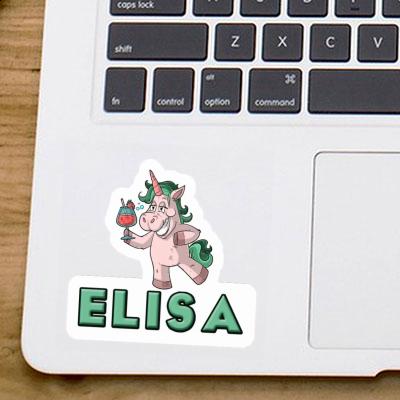 Autocollant Licorne festive Elisa Laptop Image