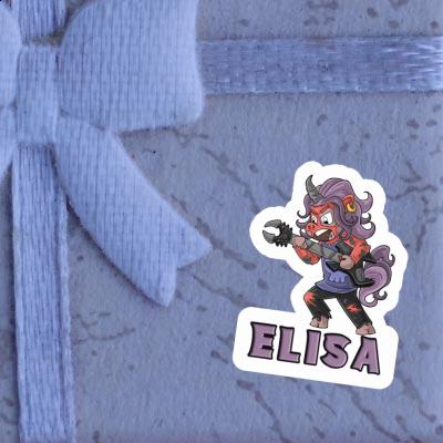 Sticker Elisa Rocking Unicorn Image