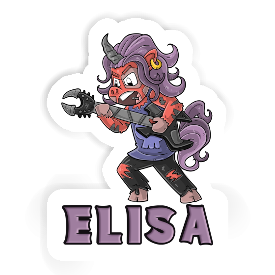 Sticker Elisa Rocking Unicorn Laptop Image