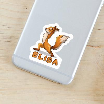 Elisa Sticker Yoga Squirrel Image