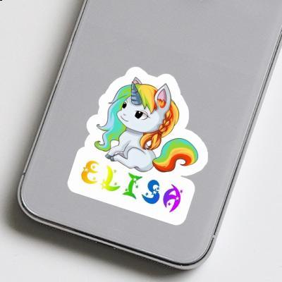 Elisa Autocollant Licorne Laptop Image