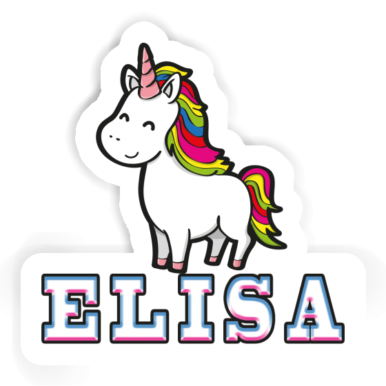 Elisa Sticker Unicorn Laptop Image