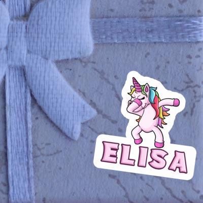 Dabbing Unicorn Sticker Elisa Notebook Image