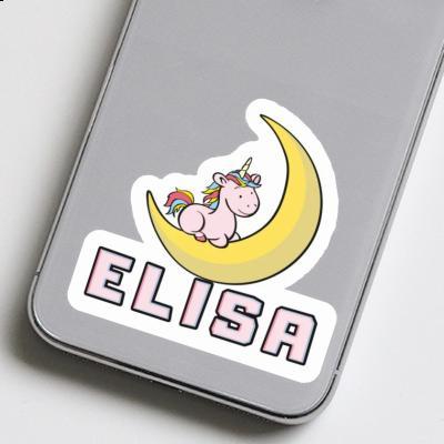 Elisa Autocollant Licorne Notebook Image