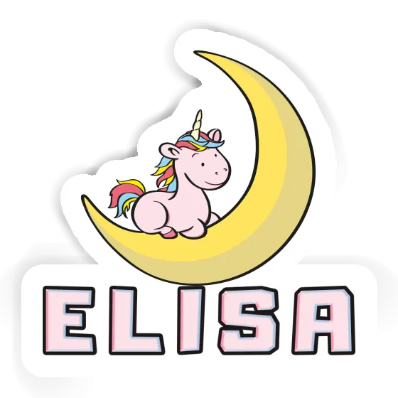 Aufkleber Einhorn Elisa Notebook Image