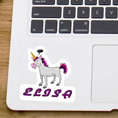 Elisa Sticker Angry Unicorn Laptop Image