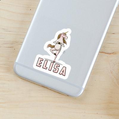 Sticker Elisa Yoga Unicorn Laptop Image