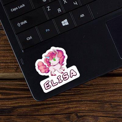 Aufkleber Einhorn Elisa Laptop Image