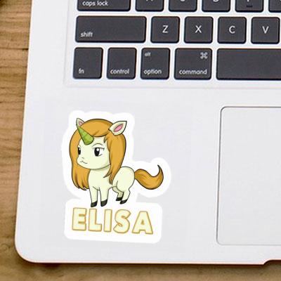 Sticker Elisa Unicorn Notebook Image