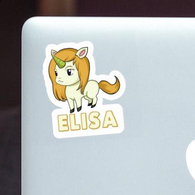 Sticker Elisa Unicorn Notebook Image