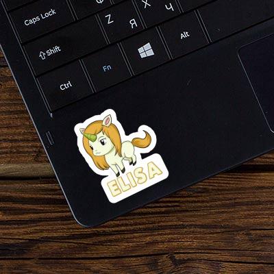 Sticker Elisa Unicorn Laptop Image