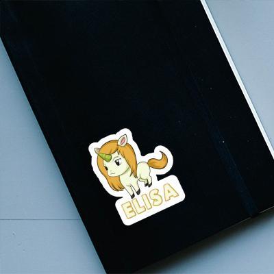 Sticker Elisa Unicorn Laptop Image