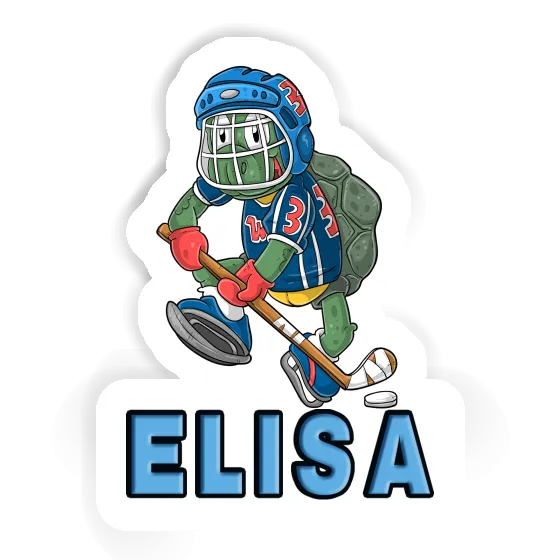 Elisa Autocollant Joueur de hockey sur glace Notebook Image