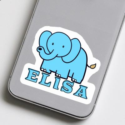 Aufkleber Elefant Elisa Laptop Image