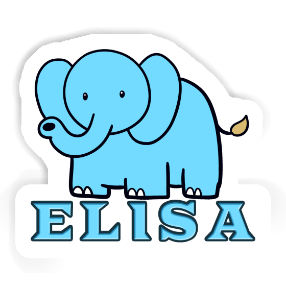 Aufkleber Elefant Elisa Notebook Image