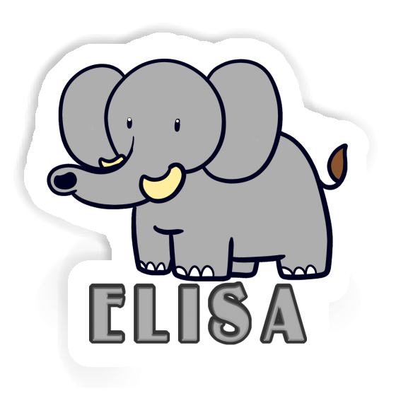 Sticker Elephant Elisa Image