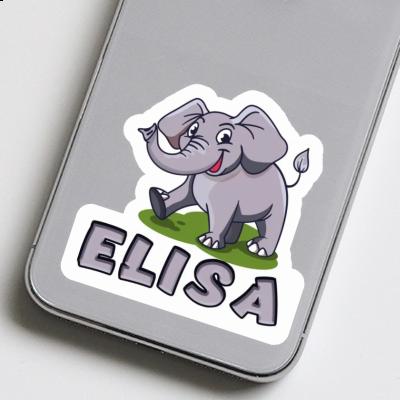 Autocollant Éléphant Elisa Laptop Image