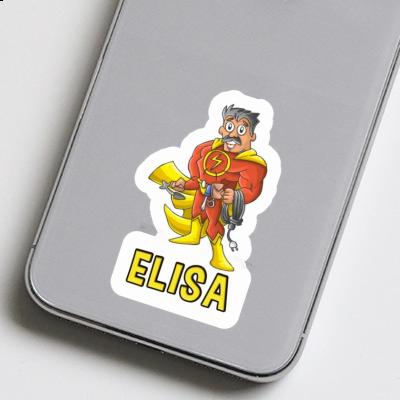 Elisa Sticker Electrician Laptop Image