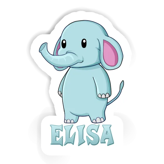 Sticker Elisa Elephant Notebook Image