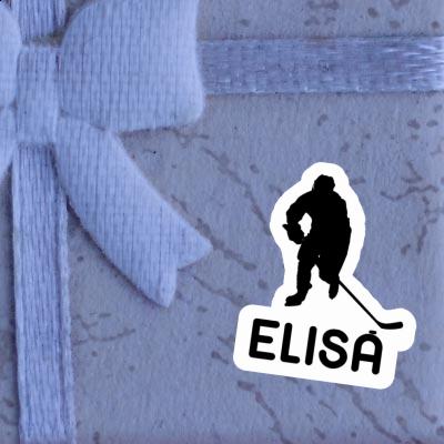 Sticker Elisa Hockey Player Notebook Image