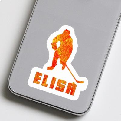 Elisa Sticker Hockey Player Laptop Image