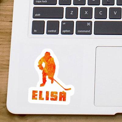 Autocollant Elisa Joueur de hockey Laptop Image