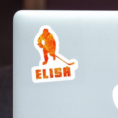 Elisa Sticker Hockey Player Notebook Image