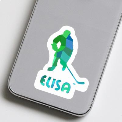 Eishockeyspieler Aufkleber Elisa Notebook Image