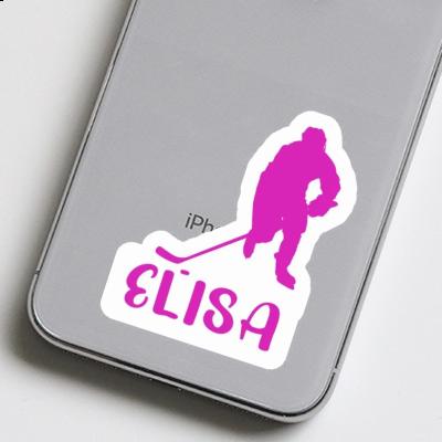 Elisa Sticker Hockey Player Notebook Image