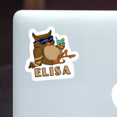 Elisa Autocollant Hibou Laptop Image