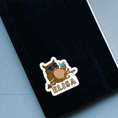 Elisa Sticker Owl Notebook Image