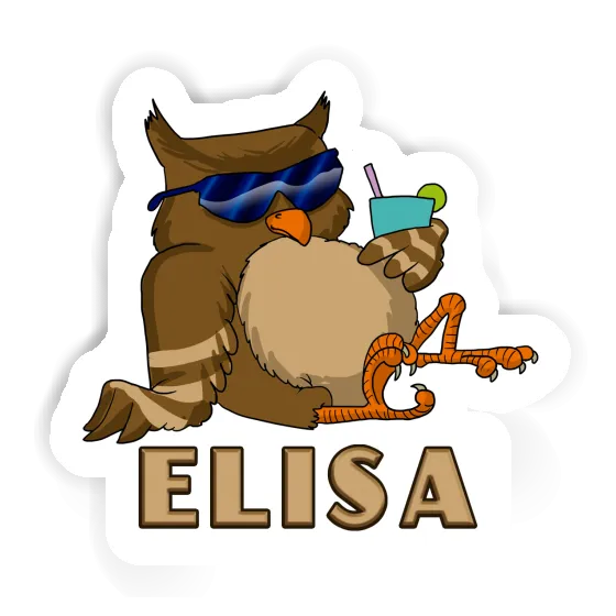 Elisa Sticker Owl Laptop Image