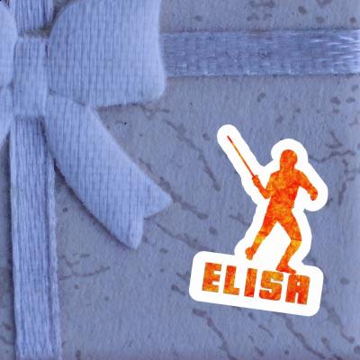 Fencer Sticker Elisa Laptop Image