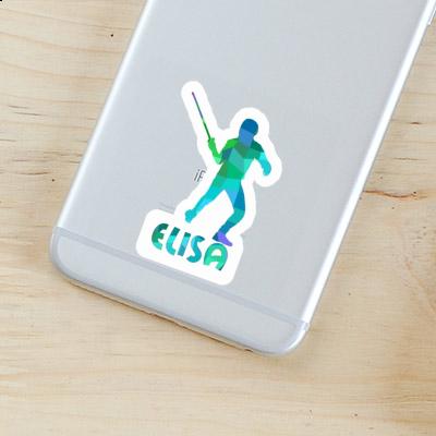 Elisa Sticker Fencer Notebook Image