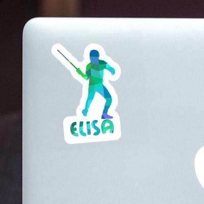 Fechter Sticker Elisa Notebook Image