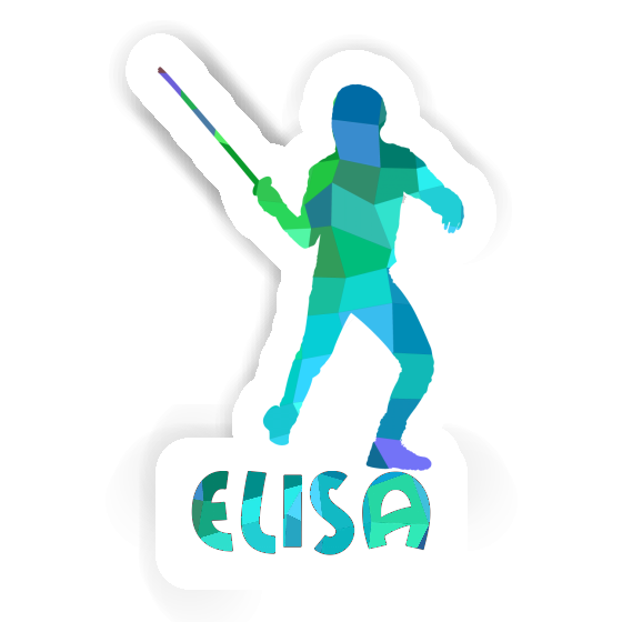 Elisa Sticker Fencer Image