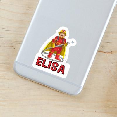 Firefighter Sticker Elisa Laptop Image