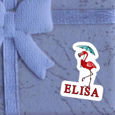 Sticker Flamingo Elisa Laptop Image