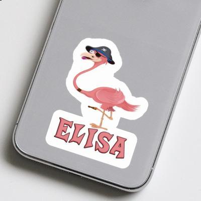 Elisa Sticker Flamingo Notebook Image