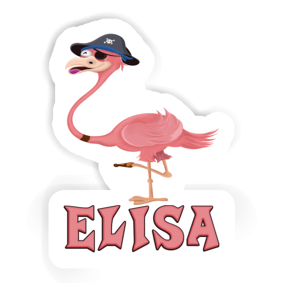 Elisa Sticker Flamingo Notebook Image