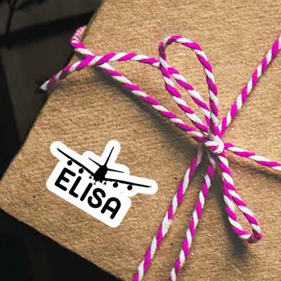 Elisa Sticker Airplane Laptop Image