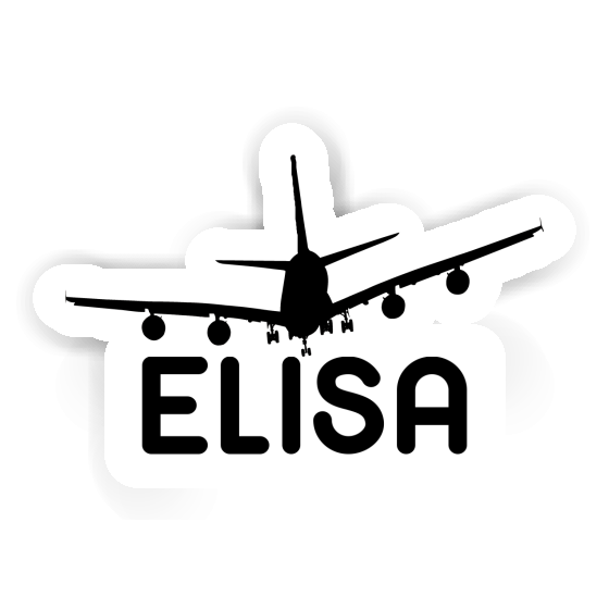 Elisa Sticker Airplane Notebook Image