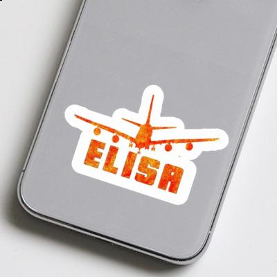 Elisa Sticker Airplane Image