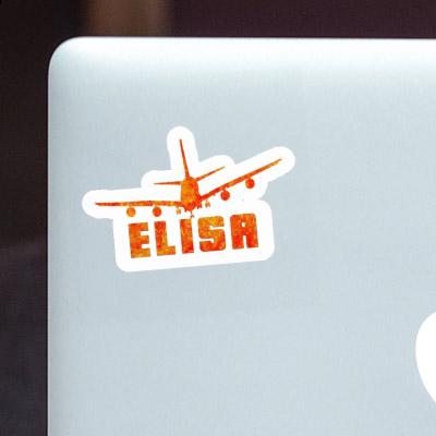 Elisa Aufkleber Flugzeug Laptop Image