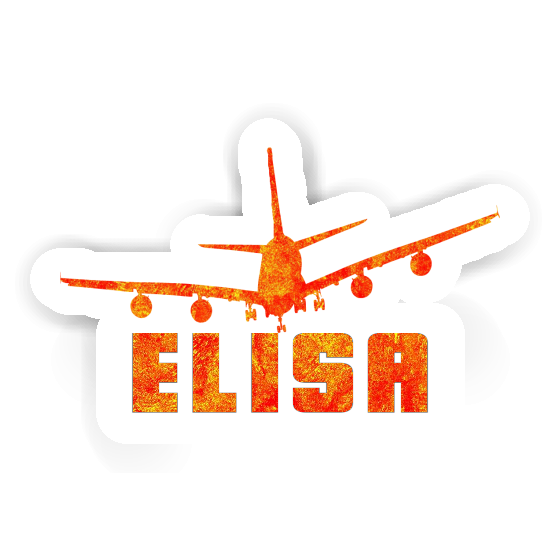 Elisa Sticker Airplane Laptop Image