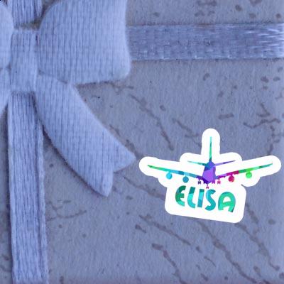 Airplane Sticker Elisa Laptop Image