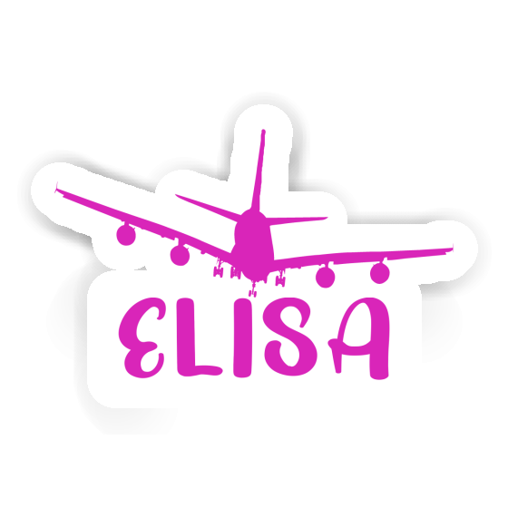 Elisa Sticker Airplane Image