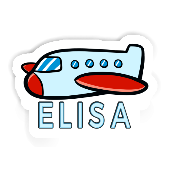 Sticker Flugzeug Elisa Image